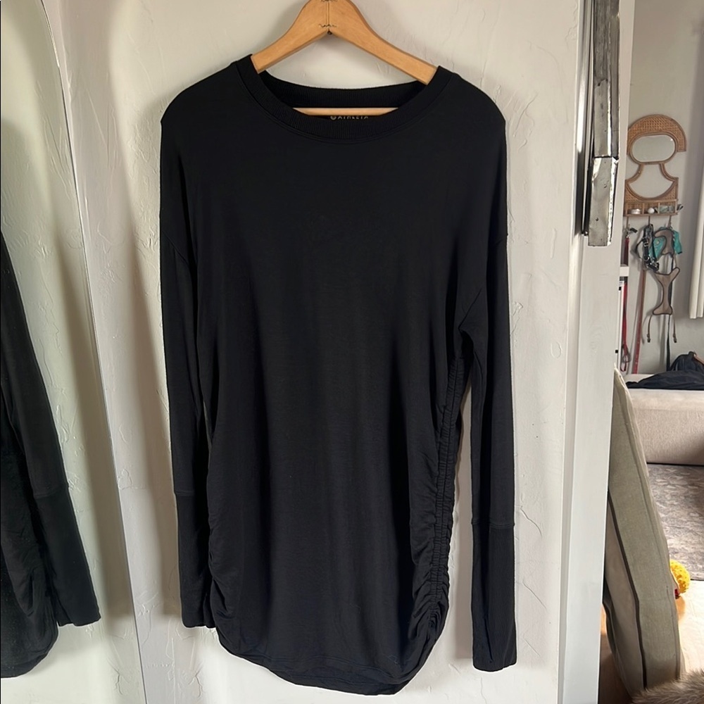 Athleta Black long sleeve tshirt dress - Picture 1 of 4